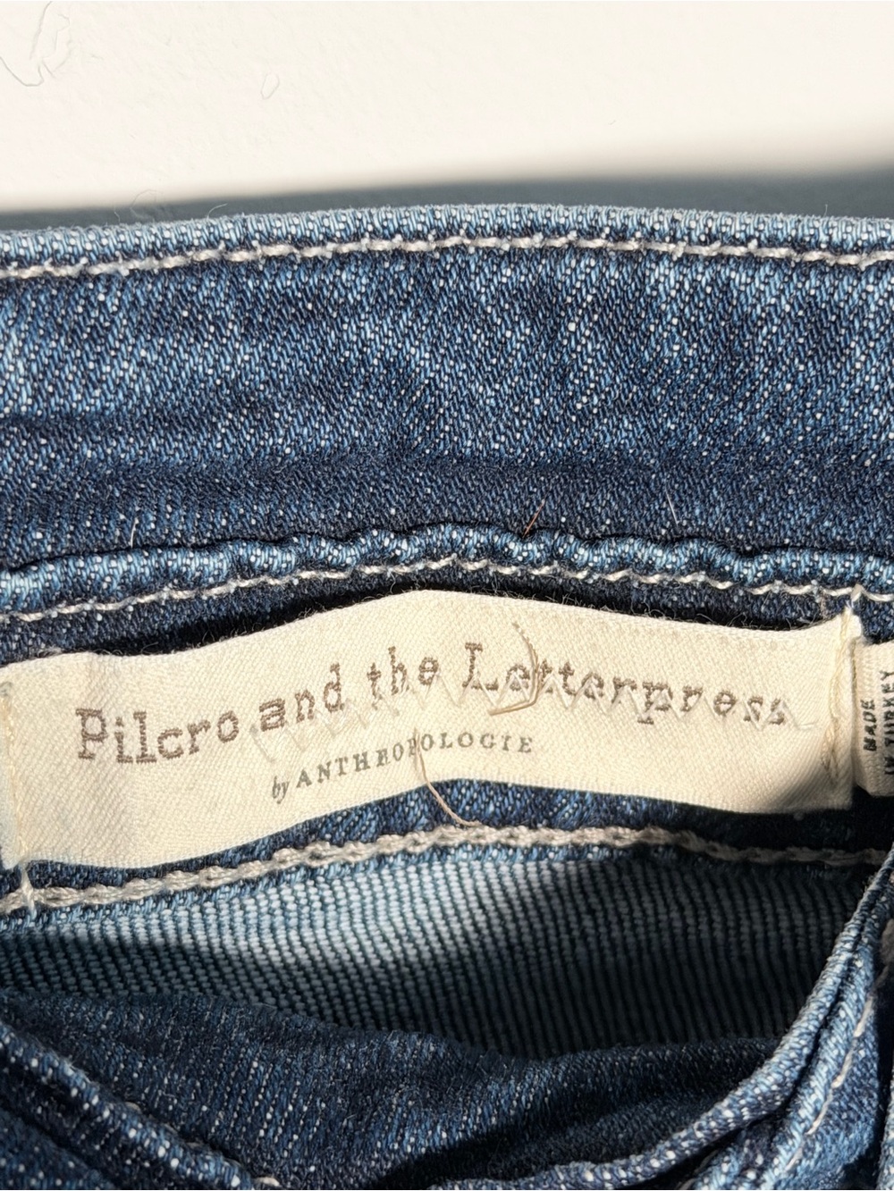 Pilcro Anthropologie High-Rise Slim Jeans Women's 28 Button Fly Utility Pockets - Picture 2 of 15
